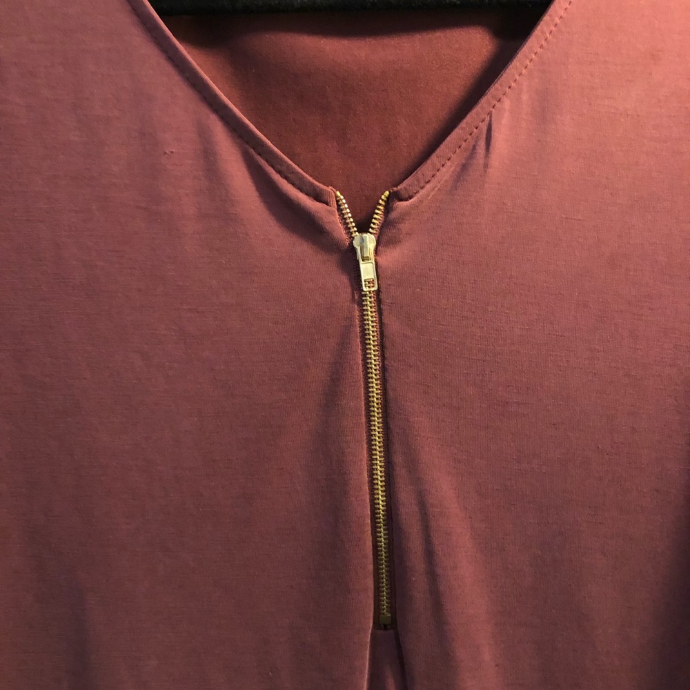 Blouse with Zipper Front - Picture 2 of 2